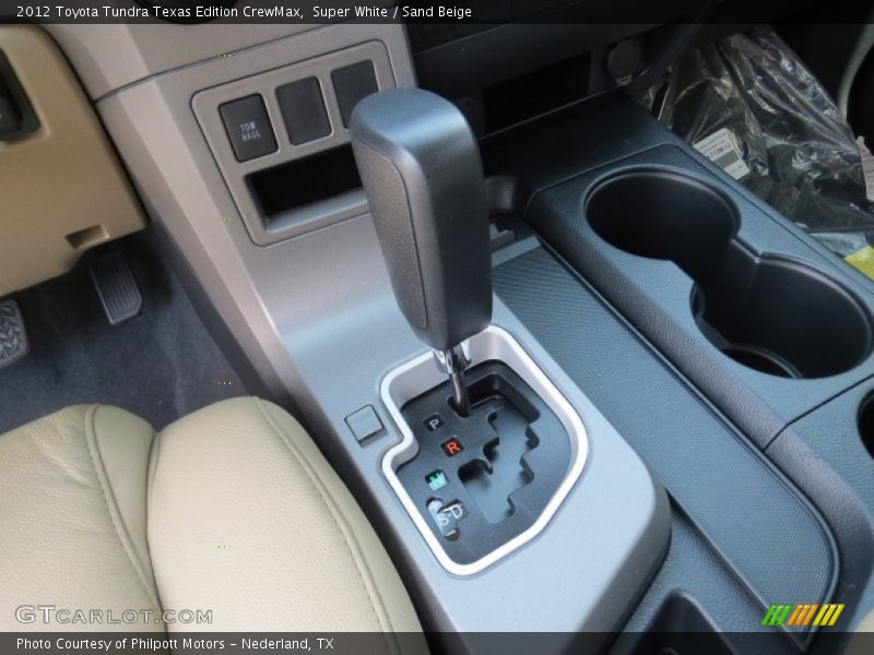 Super White / Sand Beige 2012 Toyota Tundra Texas Edition CrewMax