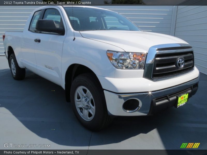 Super White / Graphite 2012 Toyota Tundra Double Cab