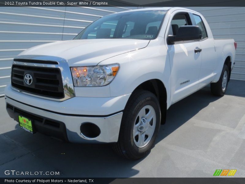 Super White / Graphite 2012 Toyota Tundra Double Cab