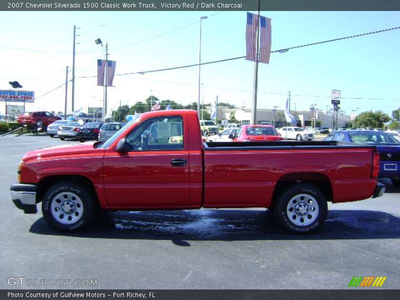 Victory Red / Dark Charcoal 2007 Chevrolet Silverado 1500 Classic Work Truck