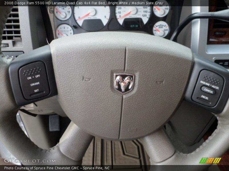 Controls of 2008 Ram 5500 HD Laramie Quad Cab 4x4 Flat Bed
