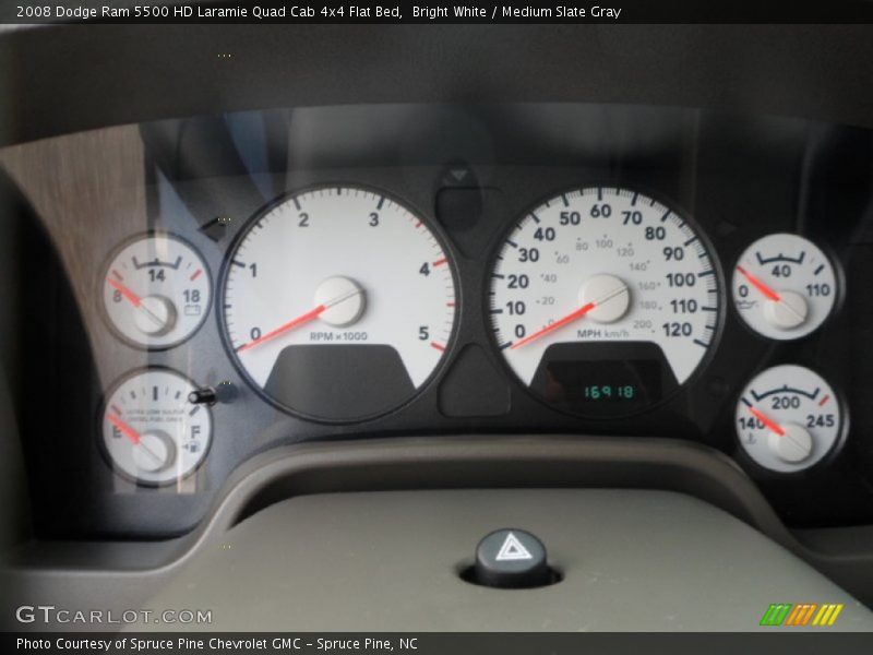  2008 Ram 5500 HD Laramie Quad Cab 4x4 Flat Bed Laramie Quad Cab 4x4 Flat Bed Gauges