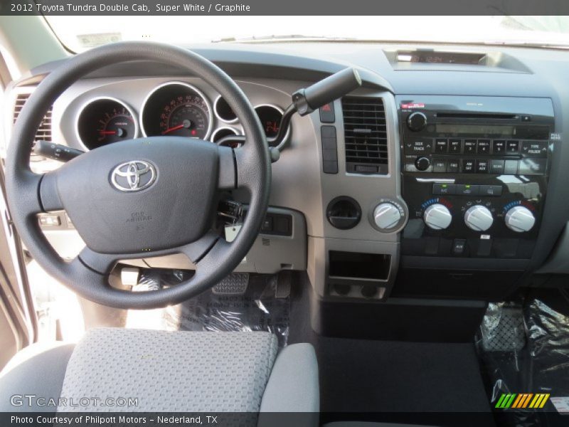Super White / Graphite 2012 Toyota Tundra Double Cab