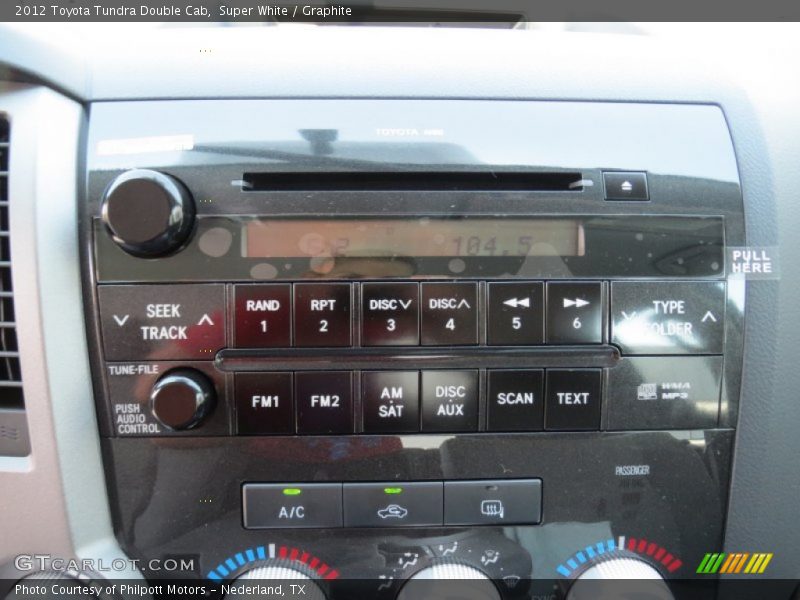 Super White / Graphite 2012 Toyota Tundra Double Cab