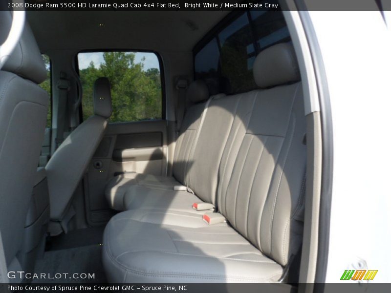 Rear Seat of 2008 Ram 5500 HD Laramie Quad Cab 4x4 Flat Bed