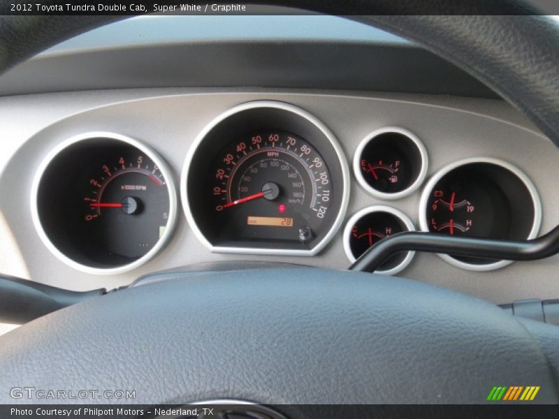 Super White / Graphite 2012 Toyota Tundra Double Cab