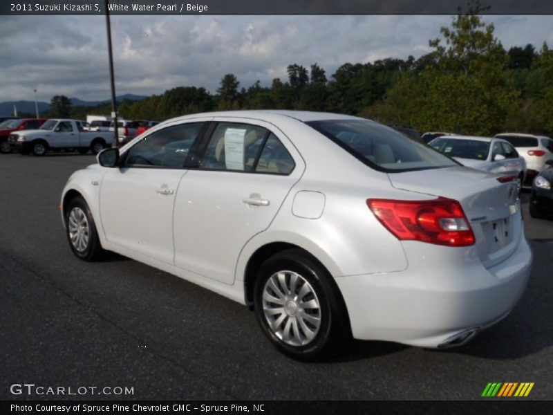 White Water Pearl / Beige 2011 Suzuki Kizashi S