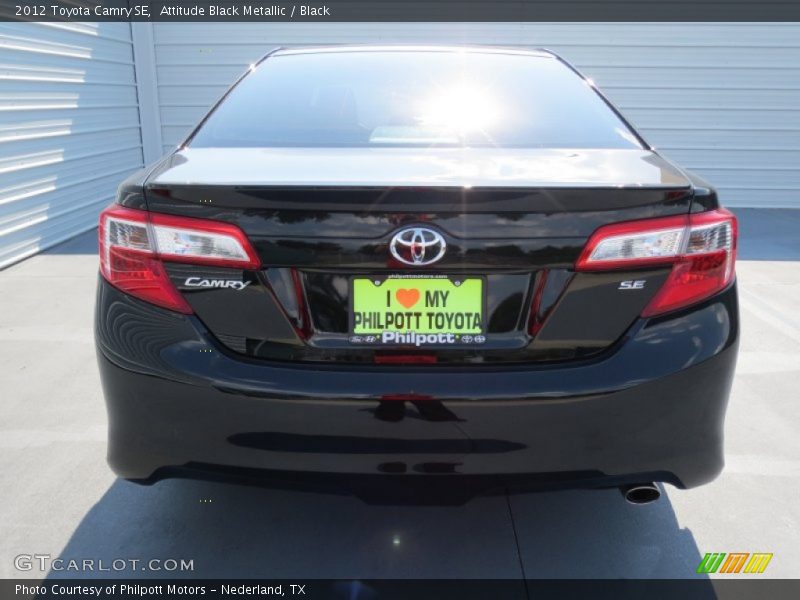 Attitude Black Metallic / Black 2012 Toyota Camry SE