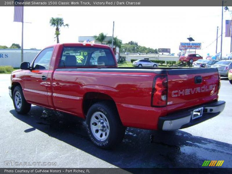 Victory Red / Dark Charcoal 2007 Chevrolet Silverado 1500 Classic Work Truck