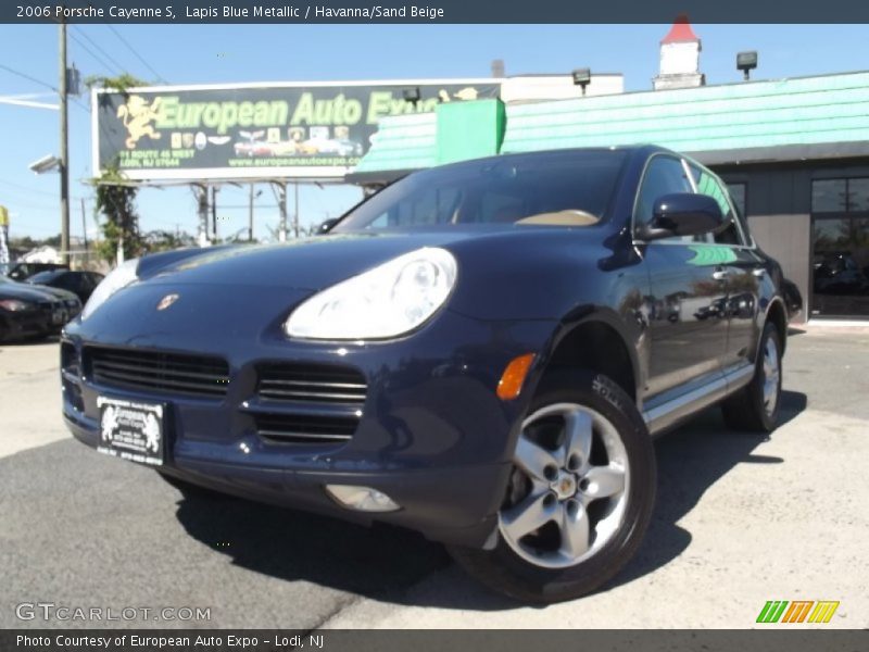 Lapis Blue Metallic / Havanna/Sand Beige 2006 Porsche Cayenne S