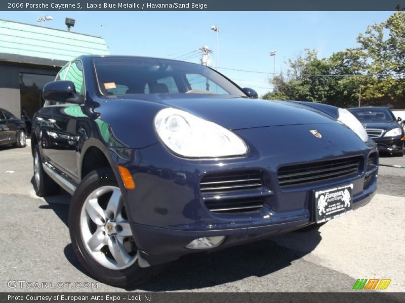 Lapis Blue Metallic / Havanna/Sand Beige 2006 Porsche Cayenne S