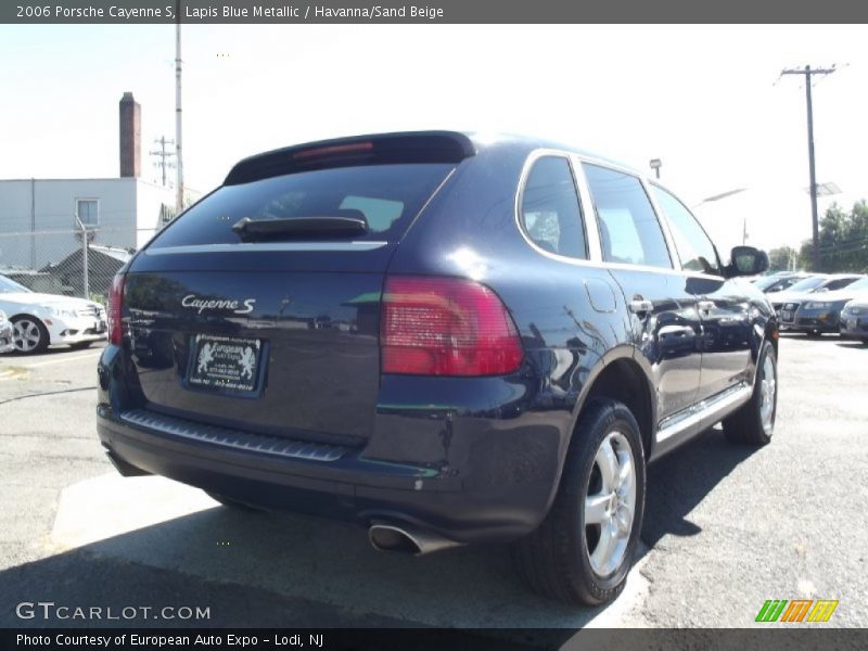 Lapis Blue Metallic / Havanna/Sand Beige 2006 Porsche Cayenne S