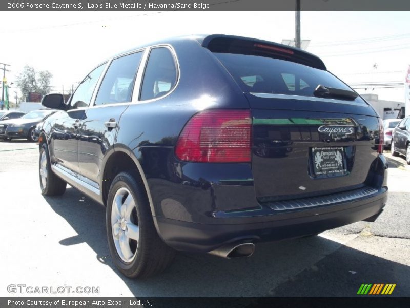 Lapis Blue Metallic / Havanna/Sand Beige 2006 Porsche Cayenne S