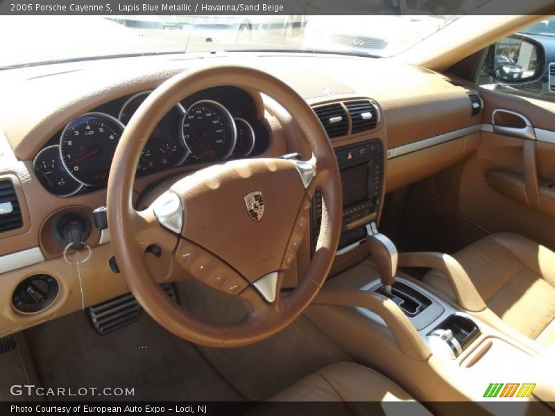 Lapis Blue Metallic / Havanna/Sand Beige 2006 Porsche Cayenne S