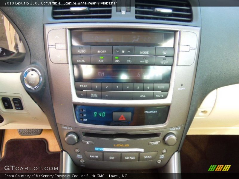 Starfire White Pearl / Alabaster 2010 Lexus IS 250C Convertible