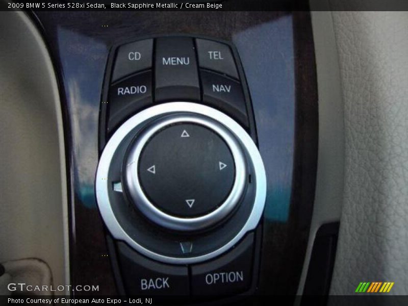 Black Sapphire Metallic / Cream Beige 2009 BMW 5 Series 528xi Sedan