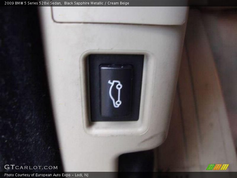 Black Sapphire Metallic / Cream Beige 2009 BMW 5 Series 528xi Sedan