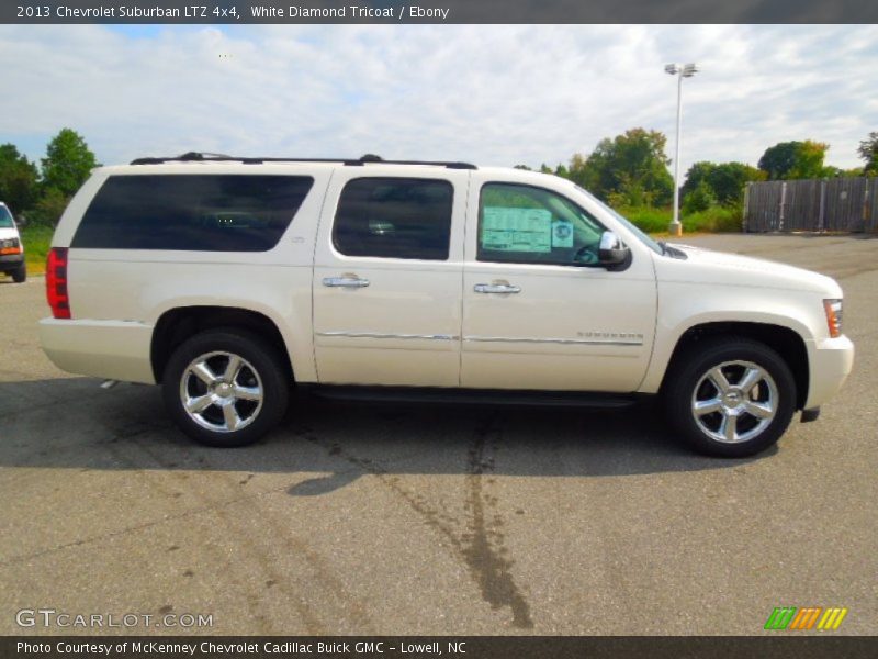 White Diamond Tricoat / Ebony 2013 Chevrolet Suburban LTZ 4x4