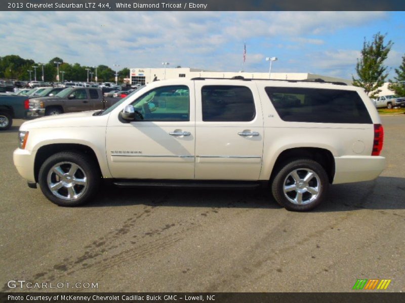 White Diamond Tricoat / Ebony 2013 Chevrolet Suburban LTZ 4x4