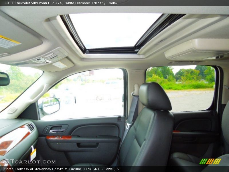 White Diamond Tricoat / Ebony 2013 Chevrolet Suburban LTZ 4x4