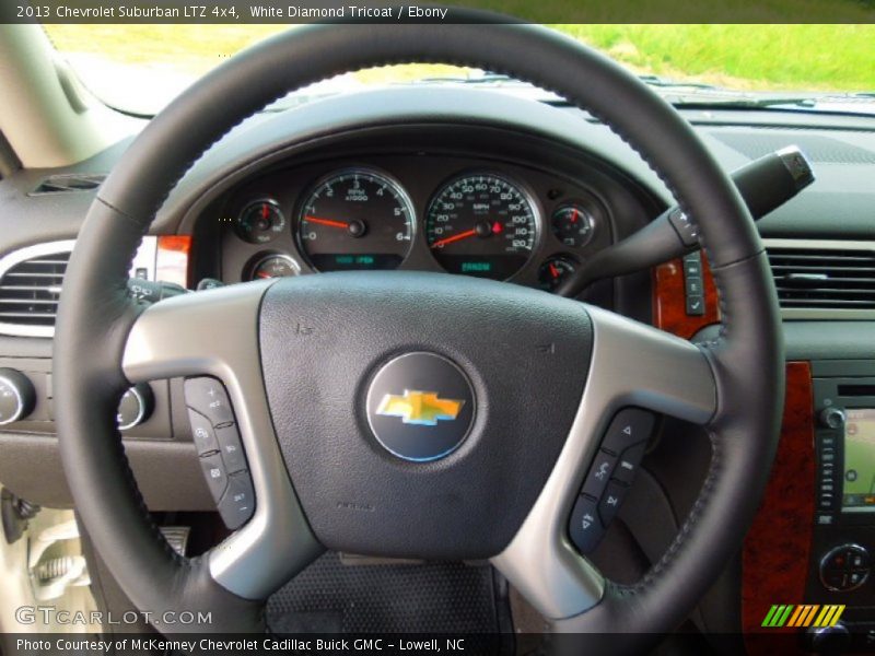 White Diamond Tricoat / Ebony 2013 Chevrolet Suburban LTZ 4x4