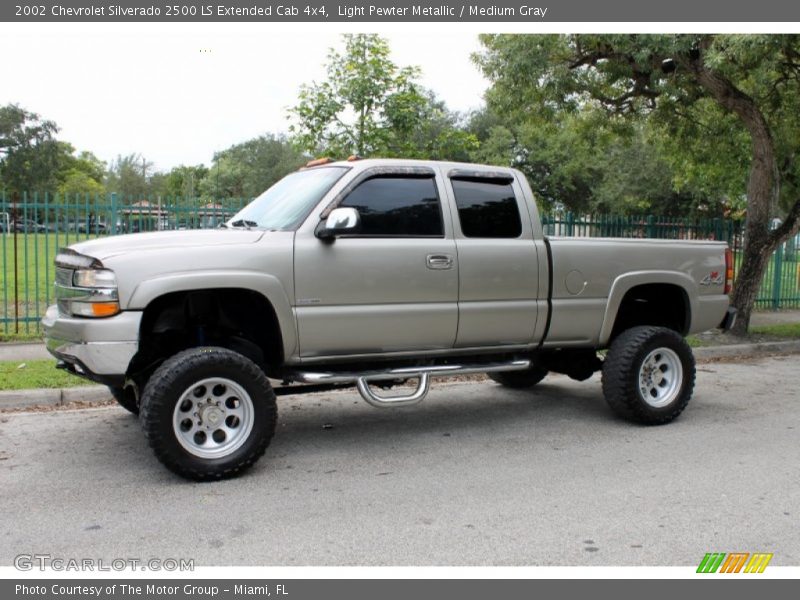 2002 Silverado 2500 LS Extended Cab 4x4 Light Pewter Metallic
