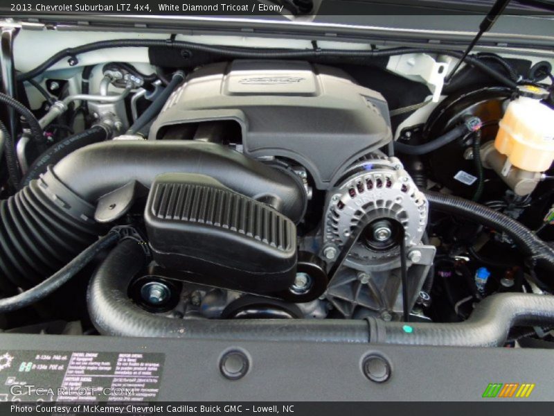 White Diamond Tricoat / Ebony 2013 Chevrolet Suburban LTZ 4x4