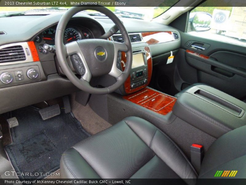 White Diamond Tricoat / Ebony 2013 Chevrolet Suburban LTZ 4x4