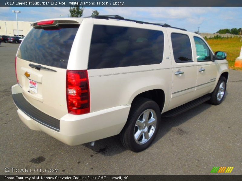 White Diamond Tricoat / Ebony 2013 Chevrolet Suburban LTZ 4x4