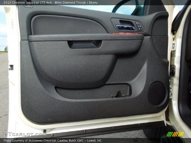 White Diamond Tricoat / Ebony 2013 Chevrolet Suburban LTZ 4x4