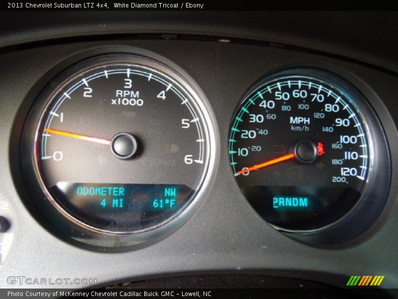 White Diamond Tricoat / Ebony 2013 Chevrolet Suburban LTZ 4x4