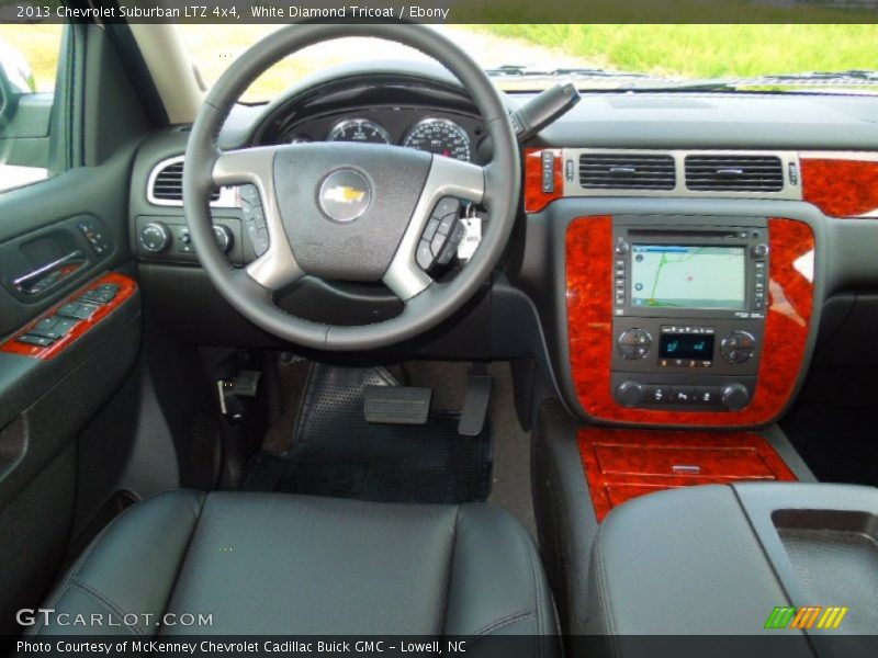 White Diamond Tricoat / Ebony 2013 Chevrolet Suburban LTZ 4x4