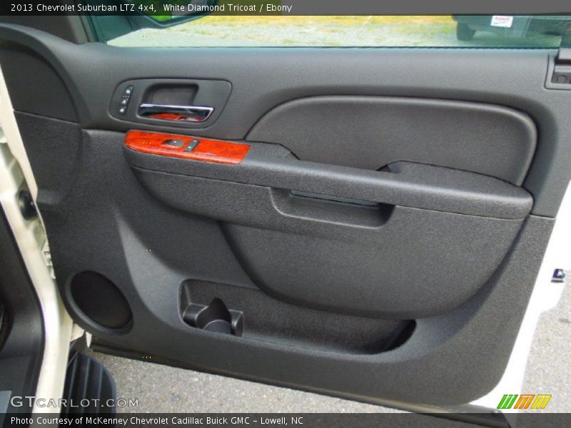 White Diamond Tricoat / Ebony 2013 Chevrolet Suburban LTZ 4x4