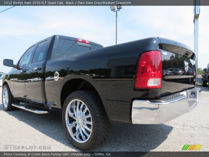 Black / Dark Slate Gray/Medium Graystone 2012 Dodge Ram 1500 SLT Quad Cab