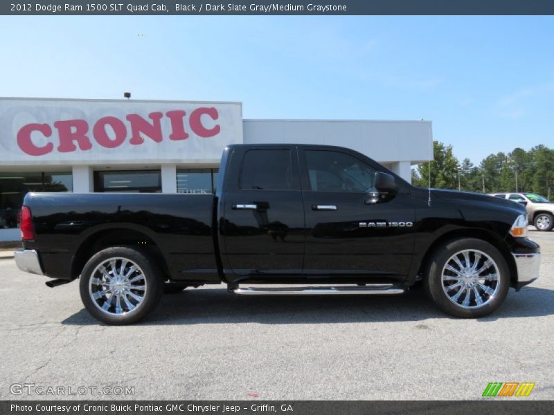 Black / Dark Slate Gray/Medium Graystone 2012 Dodge Ram 1500 SLT Quad Cab