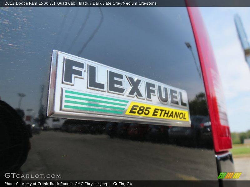 Black / Dark Slate Gray/Medium Graystone 2012 Dodge Ram 1500 SLT Quad Cab