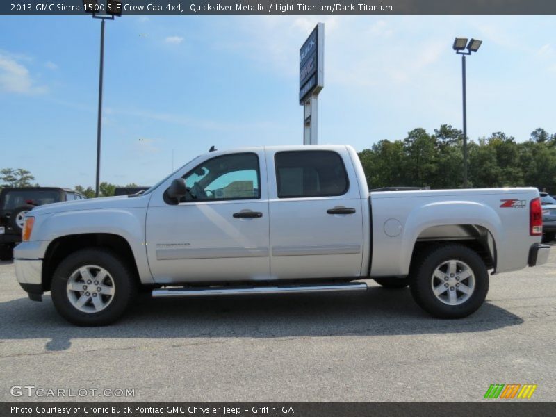 Quicksilver Metallic / Light Titanium/Dark Titanium 2013 GMC Sierra 1500 SLE Crew Cab 4x4