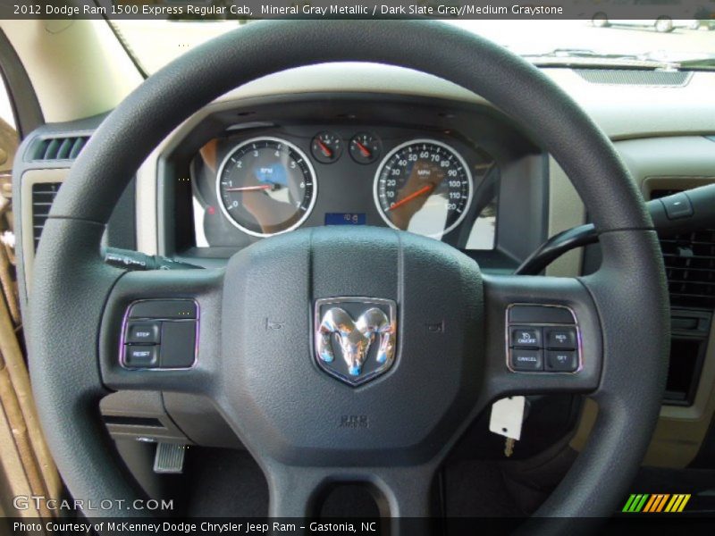 Mineral Gray Metallic / Dark Slate Gray/Medium Graystone 2012 Dodge Ram 1500 Express Regular Cab