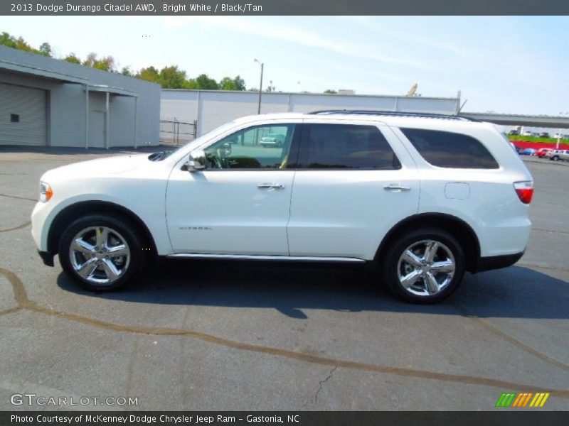 Bright White / Black/Tan 2013 Dodge Durango Citadel AWD