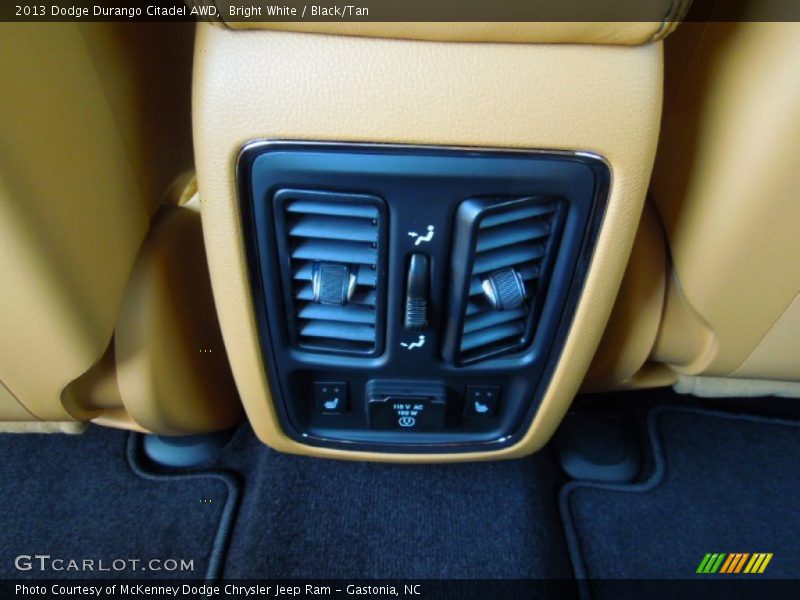 Bright White / Black/Tan 2013 Dodge Durango Citadel AWD