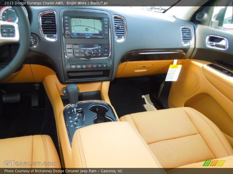 Bright White / Black/Tan 2013 Dodge Durango Citadel AWD