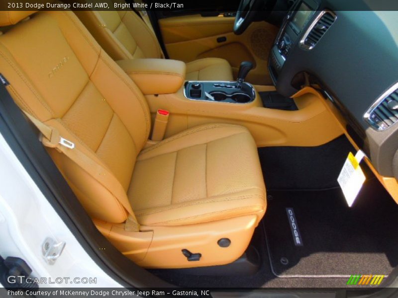 Bright White / Black/Tan 2013 Dodge Durango Citadel AWD