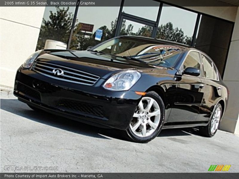 Black Obsidian / Graphite 2005 Infiniti G 35 Sedan