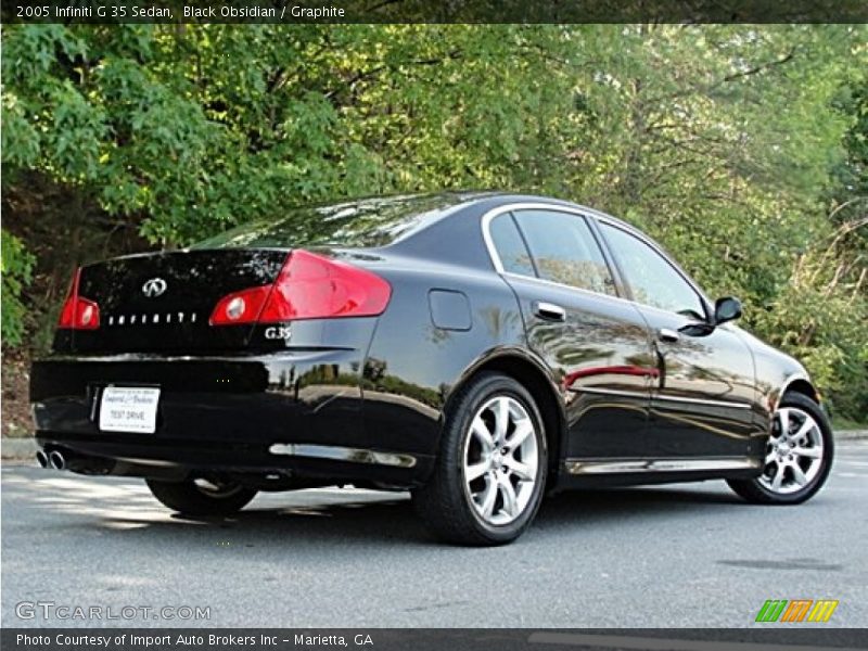 Black Obsidian / Graphite 2005 Infiniti G 35 Sedan