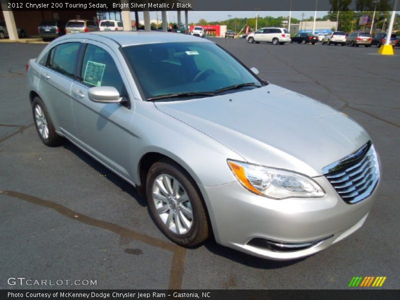 Bright Silver Metallic / Black 2012 Chrysler 200 Touring Sedan