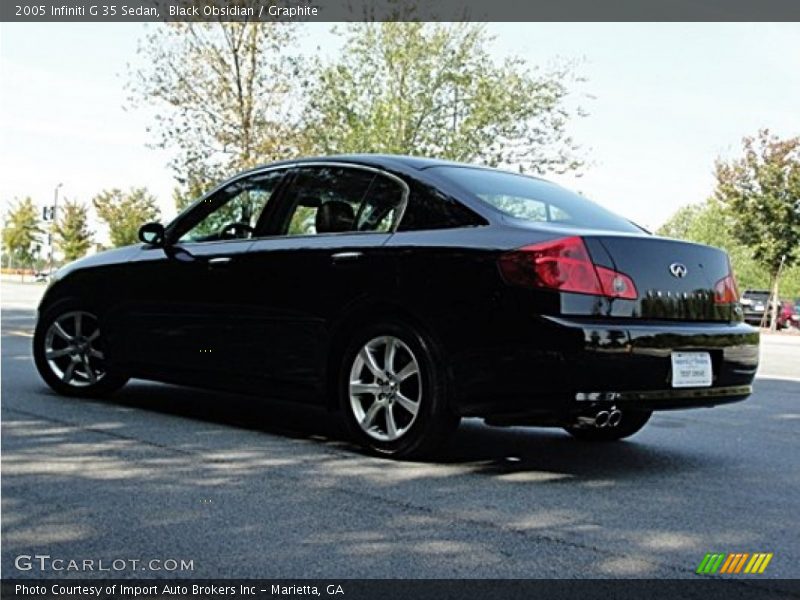 Black Obsidian / Graphite 2005 Infiniti G 35 Sedan