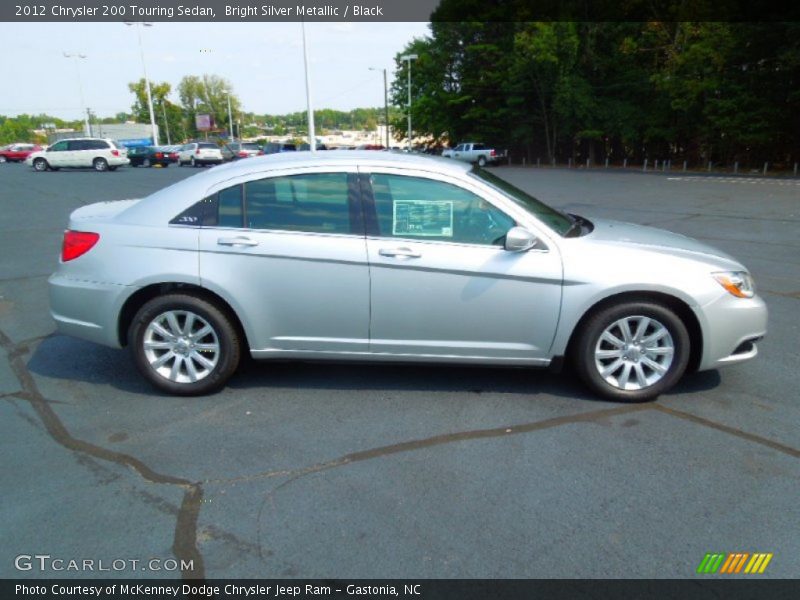 Bright Silver Metallic / Black 2012 Chrysler 200 Touring Sedan