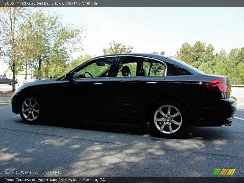Black Obsidian / Graphite 2005 Infiniti G 35 Sedan