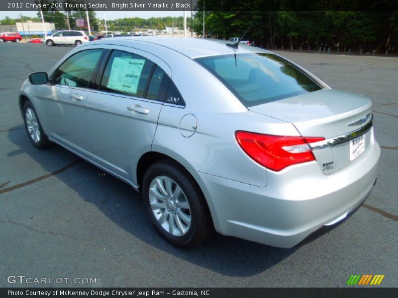 Bright Silver Metallic / Black 2012 Chrysler 200 Touring Sedan