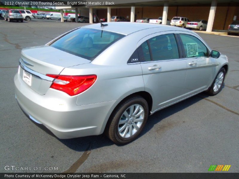 Bright Silver Metallic / Black 2012 Chrysler 200 Touring Sedan